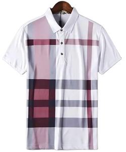 Nueva camiseta a cuadros a la moda, nuevo diseño, camiseta de polo de golf para hombre, camisetas de algodón 100%, camisetas de Polo para hombre - Product Image 3