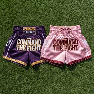กางเกงมวยไทยสำหรับฝึกซ้อม กางเกงมวยไทยสำหรับแข่งขันระดับมืออาชีพ กางเกงมวยไทยปักลายขายส่ง - Product Image 2