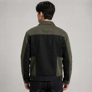 Veste en jean classique pour homme, tissu en denim de coton, construction durable, fermeture boutonnée, coupe confortable, vêtement d'extérieur décontracté pour tous les jours, OEM - Product Image 2