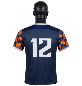 เสื้อยืดคอกลมพิมพ์ลาย 3 มิติแบบกำหนดเองปี 2026 สำหรับผู้ชาย เสื้อผ้าแบบสั่งทำพิเศษ เสื้อเจอร์ซีย์สปอนเซอร์ ชื่อและหมายเลขส่วนตัว เสื้อฟุตบอล - Product Image 2