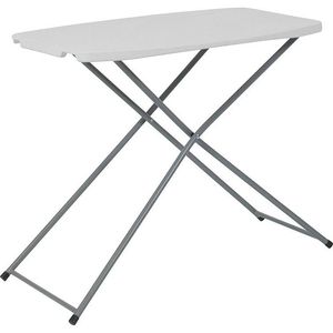 Tavolo Pieghevole in Plastica Regolabile in Altezza 30 X 20 Rettangolare Portatile per Parco, Picnic, Soggiorno - Product Image 1