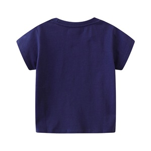 T-shirts décontractés pour garçons, fabriqués en usine au Bangladesh, 100% coton tricoté, grande taille, col rond compressé, logo personnalisé imprimé, respirants - Product Image 2