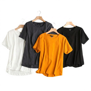 Men's Casual Short Sleeve O-Neck Solid Color <b>T</b>-<b>Shirt</b> Regular <b>Fit</b> Knitted Cotton Breathable Blank Design <b>White</b> Black Gray Beige - Product Image 3
