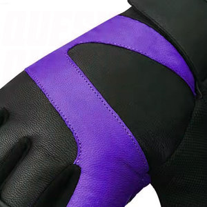 Unisex High Quality Leather Anti Slip Half Finger Gym Fitness <b>Gloves</b> Custom Logo Weight Lifting Workout Training Sports <b>Gloves</b> - Product Image 5