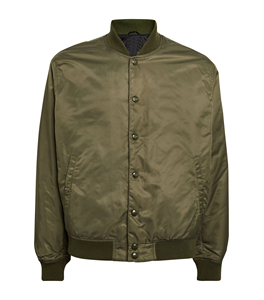 High Quality Satin Bomber Jacket Waterproof Double <b>Side</b> Men Satin Front Buttons Custom Embroidered Satin Varsity Jacket for Men - Product Image 3