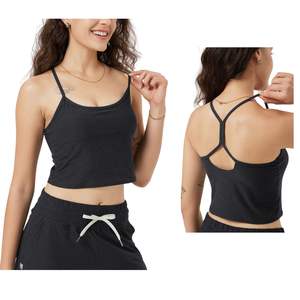 Ensemble de sport pour femmes en gros : débardeur court et short de yoga et fitness, vêtements de sport personnalisables avec logo, fabricant OEM - Product Image 1