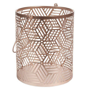 Bougeoir votif fini enduit de poudre Métal Fer Cuivre Plaqué Bougeoir votif fait main de luxe fini - Product Image 5