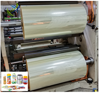 Film rétractable transparent imprimable en PVC 45 microns, rouleaux de manchons thermorétractables pour étiquettes de bouteilles de boissons