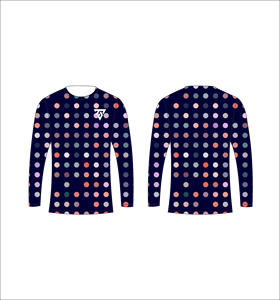 Camiseta de manga larga de camuflaje multicolor azul marino para hombre, camiseta con cuello redondo y patrón de rejilla de formas geométricas abstractas, ropa informal de calle - Product Image 1