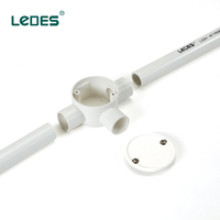 Boîte de jonction ignifuge V0 de haute qualité, étanche et thermorétractable, 20 mm 25 mm, faible émission de fumée, sans halogène, raccord de conduit en PVC