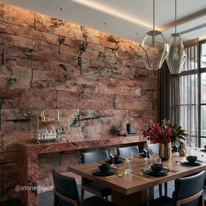 First Quality Red Travertine <b>Marble</b> for Wall and Floor - Product Image 6