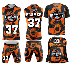เสื้อฟุตบอลแบบกำหนดเอง ชุดกีฬาแบบสั่งทำพิเศษ 7v7 / 7on7 เสื้อฟุตบอลแบบกลับด้านได้ ชุดยูนิฟอร์มผ้าแห้งเร็ว พิมพ์ลายแบบ Sublimation - Product Image 1