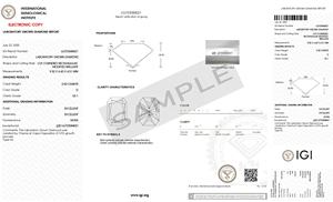 Radiant Sparkle 2,50 Carat Lab-Grown CVD Diamond D Color VS1 Claridad 9,52 MM IGI Certificado Ideal para Solitario o Anillo Halo - Product Image 2