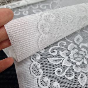 Tissu en dentelle extensible florale 34 cm en nylon et élasthanne, maille personnalisable, poids moyen, pour lingerie, robes de mode, doux et respirant - Product Image 5