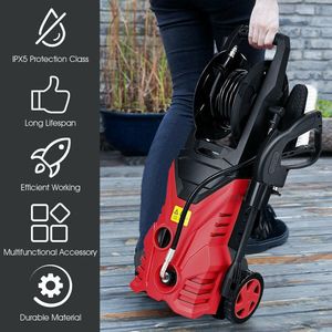 2030PSI เครื่องซักผ้าแรงดันสูงไฟฟ้า1800W พร้อมรีลสายยางที่สะดวกน้ำยาทำความสะอาดแรงดันสูงชั้นยอด - Product Image 6
