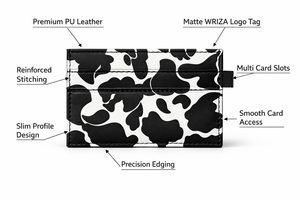 WRIZA Porte-cartes multi-fentes en PU, fin et léger, portefeuille compact, étui élégant pour cartes, pour hommes et femmes, usage quotidien, design haut de gamme - Product Image 2