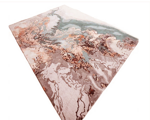 Square Shape Abstract Design Hand Tufted Polyester Modern <b>Thick</b> Non-Slip <b>Rug</b> for Living Room and Dining Room - Product Image 2