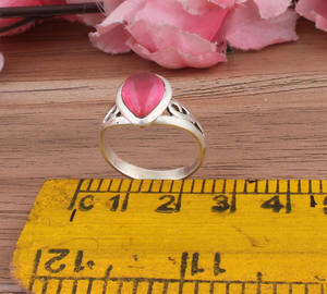 Anillo de Plata de Ley con Turquesa Natural en Engaste Clásico para Mujer, Regalo de Boda o Compromiso, Joyería Fina - Product Image 4