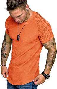 Camiseta Deportiva Ligera para Hombre, Corte Ajustado, Transpirable, con Orificios, Manga Corta, Lisa, con Logotipo Personalizado, Sin Costuras, de Secado Rápido, para Maratón - Product Image 3