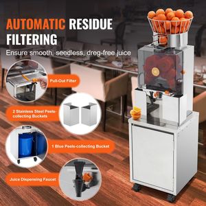 Spremiagrumi Automatico Commerciale da 120W in Acciaio Inox con Rubinetto, per 25 Arance al Minuto, 110V - Product Image 4