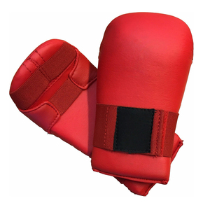 Gants semi-contacts de couleur rouge, design à main ouverte, pour arts martiaux, karaté et kickboxing, gants d'entraînement multi-usages unisexes - Product Image 1