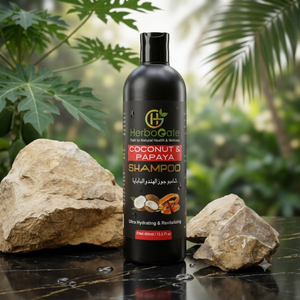 Shampoo Herbal à la Noix de Coco et à la Papaye pour des Cheveux Forts, Lisses et des Soins Hydratants Quotidiens – Soin Naturel à la Noix de Coco et à la Papaye - Product Image 6