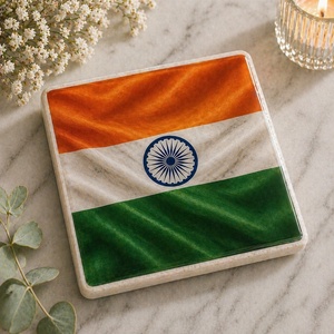 Premium Marble Coaster With Mountain <b>Landscape</b> Print Waterproof Square <b>Stone</b> Coaster Tea Coffee Cup Holder Decorative Nature new - Product Image 6