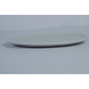 Assiette ovale personnalisée en grès de 11 pouces, résistante au lave-vaisselle, finition givrée effet pierre, Agung Keramik - Product Image 5