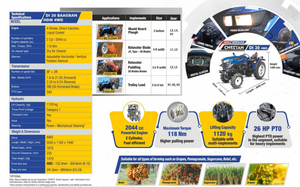 El Sonalika Cheetah DI 30 4WD es un tractor compacto de 30 HP diseñado para huertos y pequeñas explotaciones agrícolas. - Product Image 5