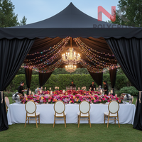 Bâche de couverture pour chapiteau de fête sur mesure en gros, draperie de tente extérieure pour événements commerciaux, mariages et décorations de fêtes