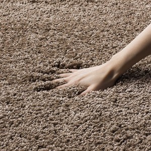 Alfombra Moderna de Felpa, Color Sólido, Rectangular, de Poliéster, con Mechones, Extra Gruesa, Acolchada, para Sala de Estar, con Base de Goma - Product Image 5