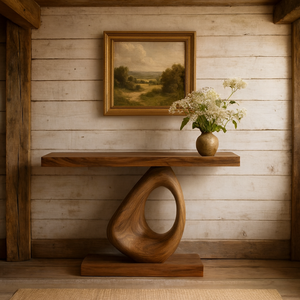 Mesas de Consola de Madera Sólida Natural para Decoración de Hoteles Ecológicos con Diseño Único, Muebles de Madera, Muebles de Hotel de Diseño - Product Image 4