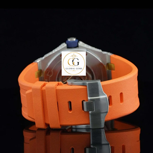 Reloj de Pulsera con Esfera Negra de Diamante Moissanite de Excelente Calidad para Fiestas, Atuendos Casuales y Estilo Urbano en Venta - Product Image 4