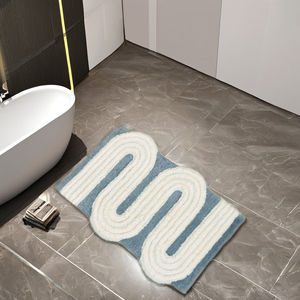 Tapis de bain touffeté en coton doux de luxe tapis de laine à motif ovale tufté à la main lavable en Machine pour la maison tapis de bain tufté à la main de forme ovale - Product Image 2