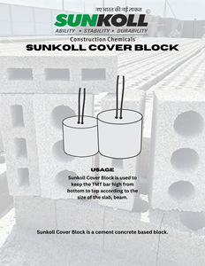 Blocs de couverture en béton avec fil de liaison pour espaceurs de barres d'armature, pièces de soutien structurel pour fondations, dalles, colonnes et poutres - Product Image 3