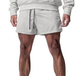 Pantalones cortos de gimnasio de cintura alta para hombre con logotipo personalizado 2026, nailon transpirable Spandex para correr informal - Product Image 4