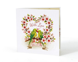 Sobre para Tarjeta de Regalo Personalizado con Tarjetas de Felicitación 3D de Lujo con Diseño de Amor - Product Image 3