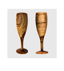 Copas de Vino de Madera de Lujo con Tallo Mediano para Vino Tinto, Juego de Copas de Madera para Cócteles y Fiestas - Product Image 6