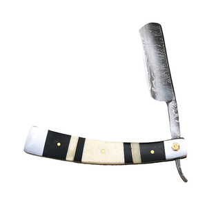 Professional Handmade Damascus Steel Straight <b>Razor</b> with Bone Handle-NEW Face/Body Shaving - Product Image 3