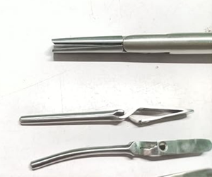 Stainless Steel Bulldog <b>Clamp</b> with 6 Clips Manual Surgical Kit for Arthroscopy Joint Surgery - Product Image 2