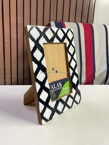 Inlay en os et résine fait main, couleur personnalisée, logo personnalisé, écologique, durable, motif floral rustique moderne, base en bois - Product Image 6