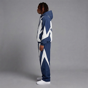 Custom Made Waterproof Jacket Nylon Windbreaker Full Zip Hooded Color Block Reflective <b>Men</b> <b>2</b> <b>Piece</b> <b>Set</b> <b>Mens</b> Tracksuit 2027 - Product Image 2