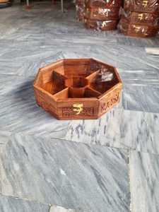 กล่องใส่เครื่องเทศไม้ธรรมชาติพร้อมฝาปิด - Product Image 2