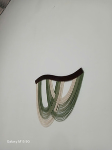 Tapiz de Macramé Bohemio para Pared, Diseño Geométrico Abstracto, Tema Natural, Decoración de Algodón para el Hogar, Arte para Sala de Estar, Pieza Única - Product Image 4