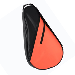 Bolsa de nailon para raqueta, color naranja y negro, con cierre de cremallera, estuche deportivo impermeable - Product Image 1
