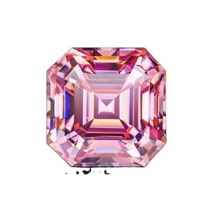 ASScher Cut Fancy Pink Color 1CT 2CT 3CT 4CT pour diamant naturel synthétique en vrac certifié HPHT CVD IGI/GIA certifié - Product Image 1