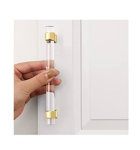 Poignées de porte et de tiroir en acrylique plaqué or, écologiques, faites à la main, de luxe, pour la maison, la cuisine et la salle de bain - Product Image 6