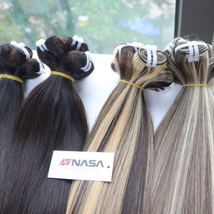 ผมต่อแบบตรง2025สีดำผม100% เวียดนาม - Product Image 1