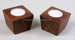 Ensemble de trois bougeoirs de luxe en métal et bois de style INS parfait pour la décoration de mariage et les intérieurs de maison - Product Image 6