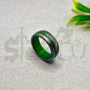 Hot Selling Handmade Wood Damascus Steel <b>Ring</b> for <b>Men</b> Women Wedding Band Fashion Party <b>Ring</b> Custom Latest Design OEM Supplier - Product Image 3